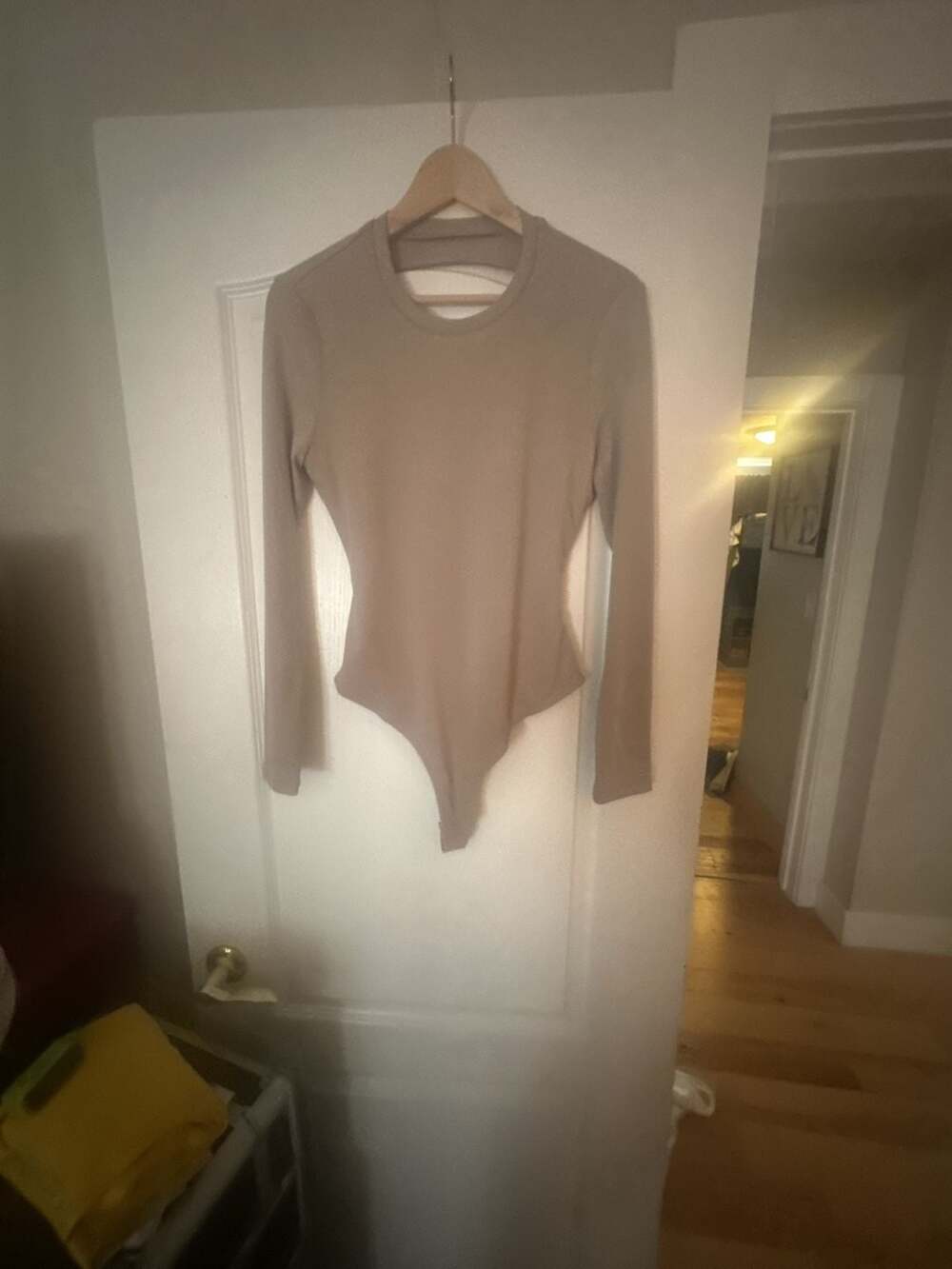 Hey Babe Ribbed Long Sleeve Cut-Out Bodysuit